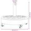 vidaXL Skėčio nuo saulės pagrindas su ratukais 38/48mm stulpams, 27kg