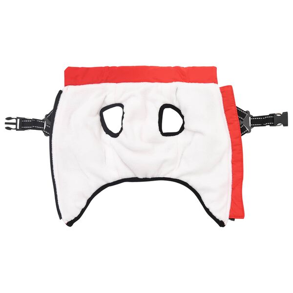 vidaXL &Scaron;uns Kailinis Raudona L28 Fleece ir poliesteris