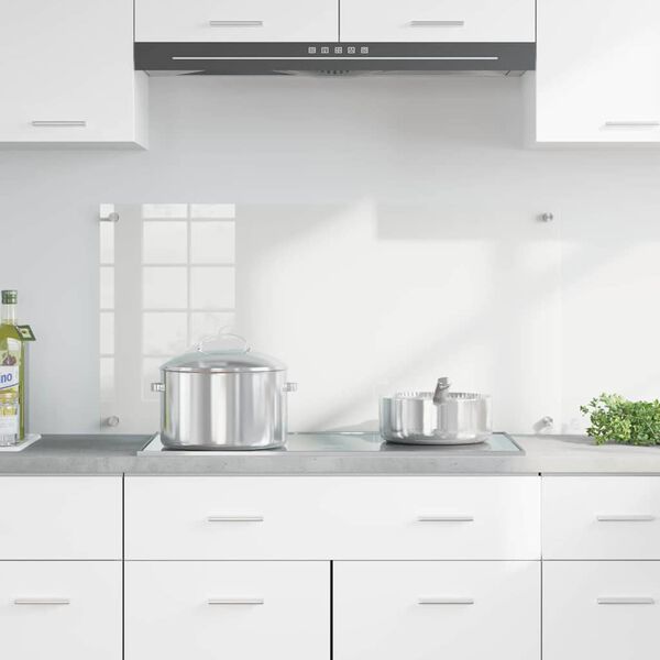 vidaXL Virtuvės užpakalinė plok&scaron;tė Skaidrus 100 x 50 cm