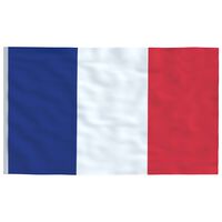 vidaXL Prancūzijos vėliava, 90x150cm