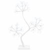vidaXL S formos LED kalėdinė eglutė 2 vnt. Balta 18 x 18 x 45 cm