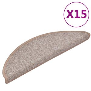 vidaXL Laiptų kilimėliai 15 vnt. 56 x 17 x 3 cm Non-Slip