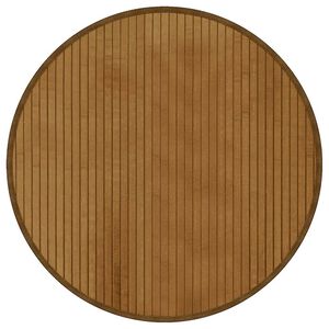 vidaXL Kilimas, apvalus, rudas, 60 cm, bambukas