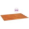 vidaXL Stogo plok&scaron;tės, 36vnt., rūdžių spalvos, 60x44cm, Corten plienas