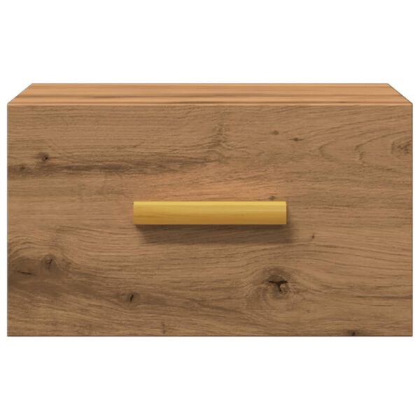 vidaXL Prie sienos montuojama naktinė spintelė, artisano, 35x35x20cm