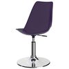 vidaXL Pasukamos valgomojo kėdės, 2vnt., violetinės, dirbtinė oda