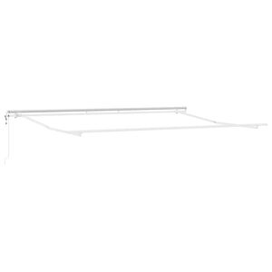 vidaXL Pavėsinė Balta 4,5 × 3 m metalas