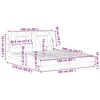 vidaXL Lovos rėmas, Viana, be čiužinio, kapučino , 160x200cm, dirbtinė oda