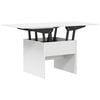 vidaXL Kavos staliukas Balta 55 x 54,5 x 45 cm Apdirbta mediena
