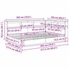 vidaXL Knygų spinta lova Sonoma ąžuolas 160 x 200 cm Apdirbta mediena