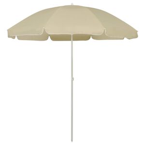 vidaXL Paplūdimio skėtis nuo saulės, smėlio geltonos spalvos, 240cm