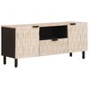 vidaXL Televizoriaus spintelė Baltos skalbimo apdaila 105 x 33 x 46 cm