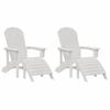 vidaXL Sodo Kėdė 2 pcs Balta 83 x 74 x 92 cm Polietilenas