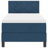 vidaXL Kiemas lova su čiužiniu Mėlyna 80 x 200 cm audinys
