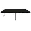 vidaXL Pastatoma i&scaron;traukiama markizė, antracito, 500x350cm