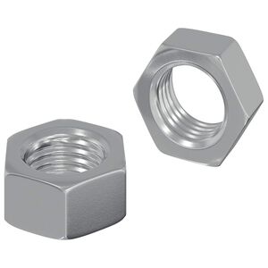 vidaXL Hex veržlė 2 vnt. Sidabro M6 Metalas
