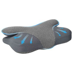 vidaXL Pagalvė su pagalve Pilka 59 x 38 x 14 cm Poliesteris