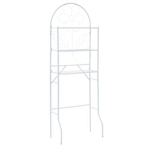 vidaXL Vonios kambario lentyna, balta, 60x33x174 cm