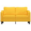 vidaXL Dvivietė sofa, &scaron;viesiai geltonos spalvos, 140cm, audinys