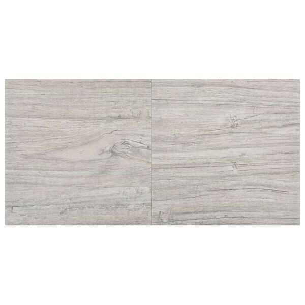 vidaXL Grindų plokštės, 55vnt., pilkos, 5,11m², PVC, prilimpančios