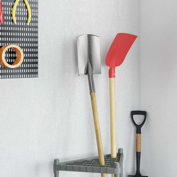 vidaXL Kastuvo galva 4 pcs Sidabro 43 x 17 cm