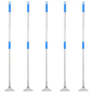vidaXL Grindų valytuvo rankenos, 5vnt., 119,5cm, plienas ir plastikas