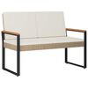 vidaXL Lauko suolas 2 -Seater 107 x 61 x 80 cm poliratanas