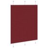vidaXL Plisuota žaliuze Bordo raudona 105x100 cm Audinio plotis