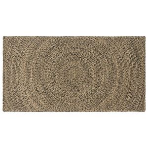 vidaXL Zoninės kiliminės dangos Natūrali ir juoda 60 x 110 cm Džiutas