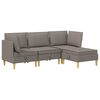 vidaXL Modulinė sofa su laikymo vieta 4 vnt. Taupe Audinys