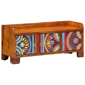 vidaXL Batu skrynia su saugykla Įvairiaspalvis 90 x 35 x 40 cm