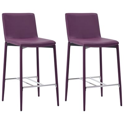 vidaXL Baro baldų komplektas, 5 dalių, violetinis, dirbtinė oda