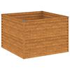 vidaXL Auk&scaron;tas sodo lovelis, 100x100x69cm, Corten plienas