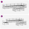 vidaXL Lauko sofos komplektas 8 pcs Natūrali Kietos akacijos mediena