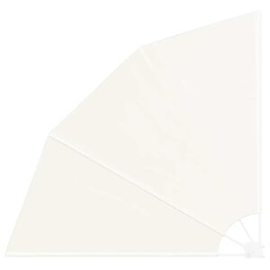 vidaXL Sulankstoma &scaron;oninė balkono markizė, kreminės spalvos, 210x210cm