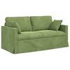 vidaXL Sofa 2 pcs &Scaron;viesiai žalia 158 x 78 x 80 cm Aksomas