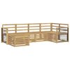 vidaXL Lauko sofos komplektas 6 pcs Balta Poliesteris