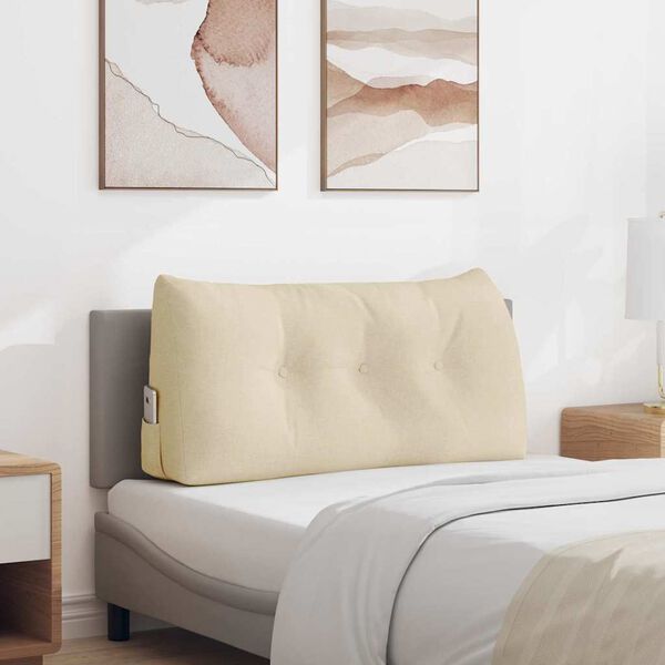 vidaXL Apsaugos Pagalvė Kreminė 100 x 24 x 50 cm audinys
