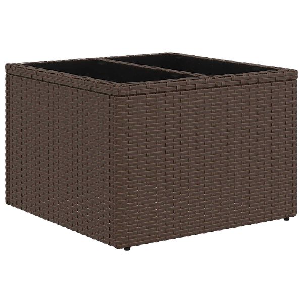 vidaXL Sodo Sofų Rinkinys 8 pcs Ruda, kreminė 55 x 55 x 37 cm