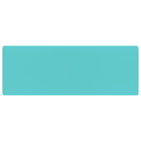 vidaXL Prabangus praustuvas, matinis žalias, 41x41cm, keramika