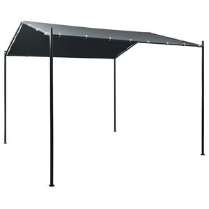 vidaXL Pavėsinė, antracito spalvos, 3x3m, plienas