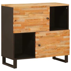 vidaXL &Scaron;oninė spintelė Ruda 80 x 33 x 75 cm Kietas mango medis