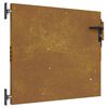 vidaXL Sodo vartai, 85x100 cm, Corten plienas, medžio ra&scaron;tas