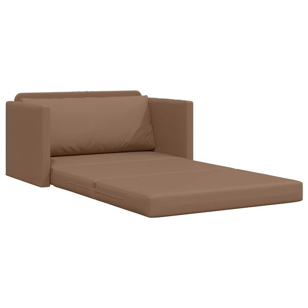 vidaXL Sofa lova 110cm Kapučino Dirbtinė Oda