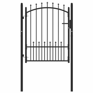 vidaXL Tvoros vartai su smailiais EMMEN 104 x 109,5 cm Užrakintas