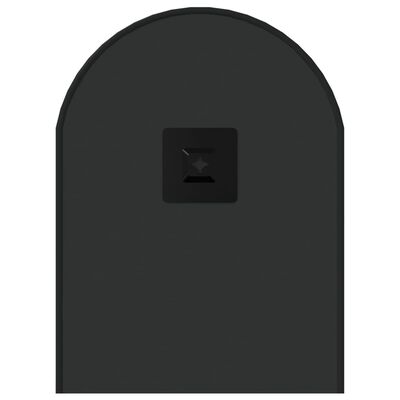 vidaXL Sieninis veidrodis, juodos spalvos, 60x25cm, ovalo formos