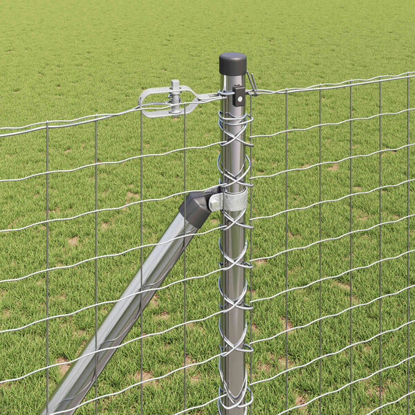 vidaXL Tvorelės stulpas 26 pcs Pilka 3,2 x 3,2 x 205 cm