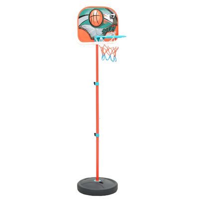 vidaXL Nešiojamas krepšinio rinkinys, 133–160cm, reguliuojamas
