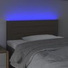 vidaXL Galvūgalis su LED, taupe spalvos, 90x5x78/88cm, audinys