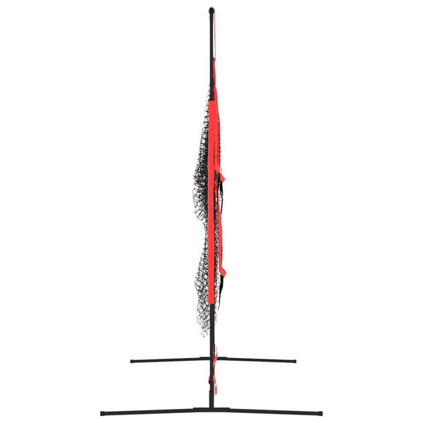 vidaXL Beisbolo tinklas, juodas/raudonas, 183x105x183cm, poliesteris